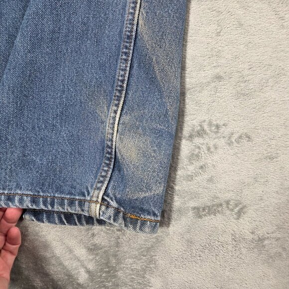 Levis 550 Jeans Mens 40X34 Blue Relaxed Fit 100% Cotton Denim Distressed - Picture 8 of 16